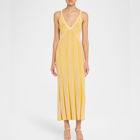 Ramy Brook Paetyn Striped Midi Dress